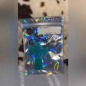 Handmade Midnight Ice Cross Car Freshie - Blue Scented Air Freshener